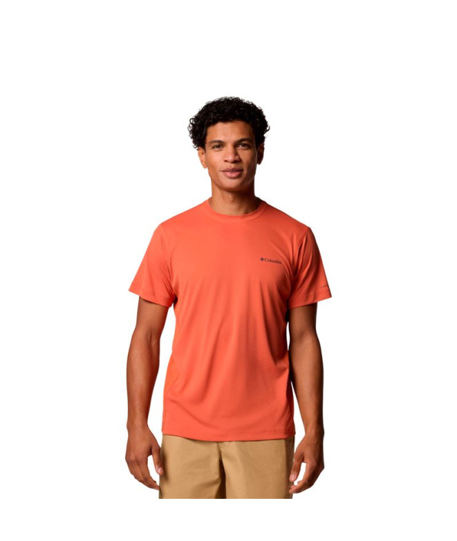 Camiseta de Montaña Columbia Zero Rules™ Light Ss Crew Hombre Naranja