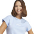 Camiseta adidas Linear Sj Mujer Azul/Blanco