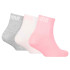 Meias Puma 3P água rosa Infantil