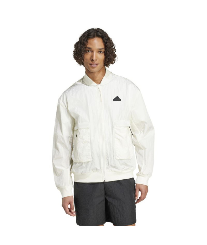 Veste adidas City Es e Premium Bomber Homme Blanc