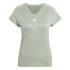 Camiseta de Fitness adidas We Min Mulher Verde/Branco
