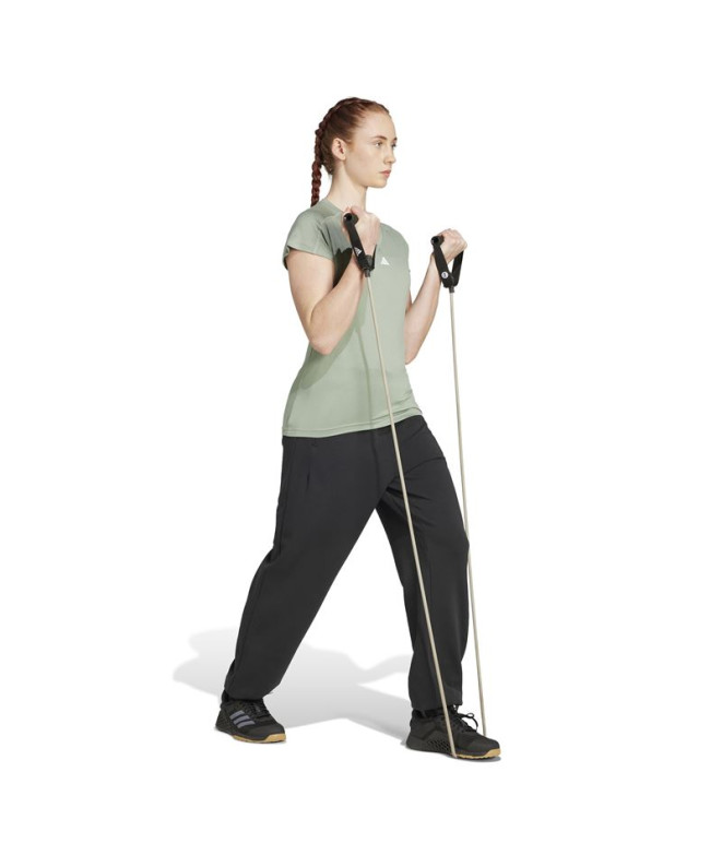 T-shirt de Fitness adidas We Min Femme Vert/Blanc