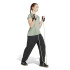 Camiseta de Fitness adidas We Min Mulher Verde/Branco