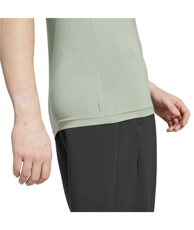 T-shirt de Fitness adidas We Min Femme Vert/Blanc