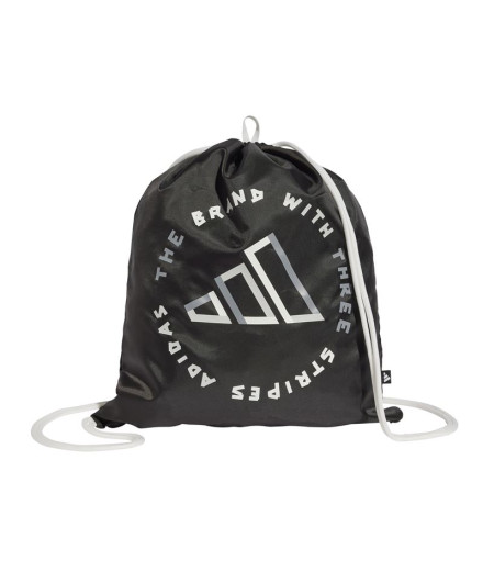 Sac de sport adidas Gymsack Tape Noir/Blanc