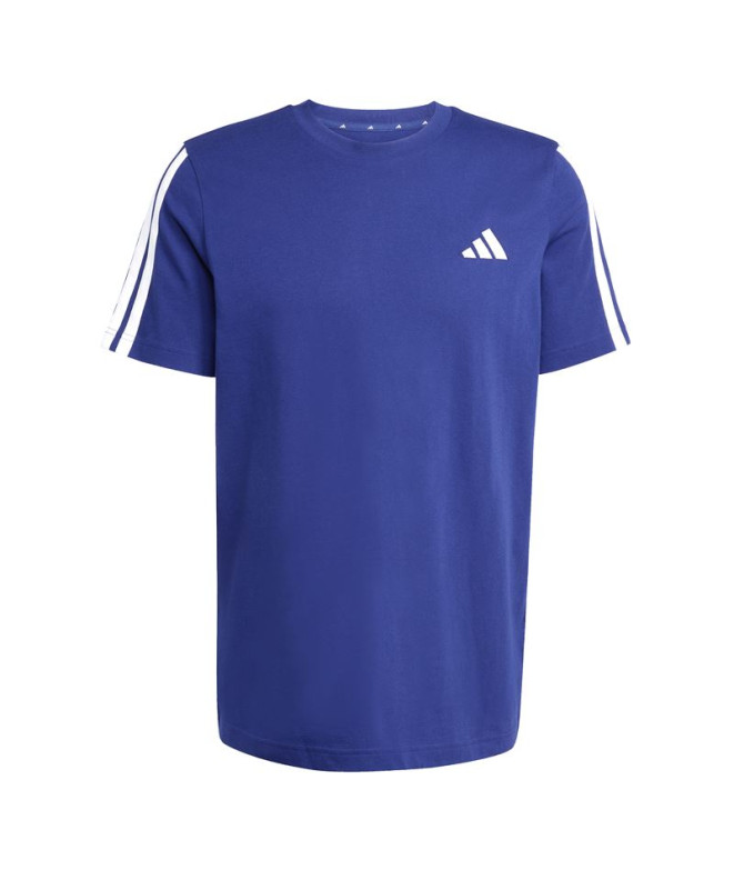 Camiseta adidas 3 Bandas Sj Hombre Azul Oscuro