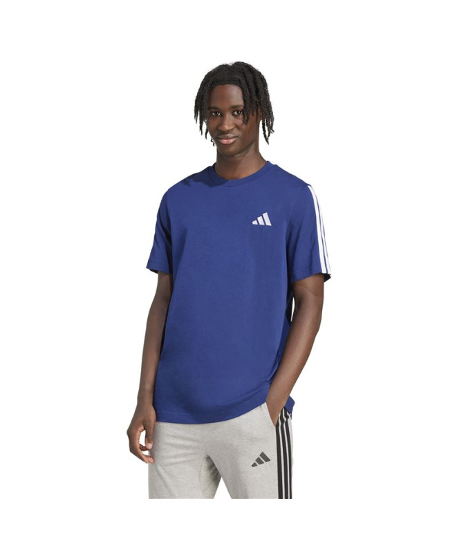 Camiseta adidas 3 Bandas Sj Homem Azul Escuro