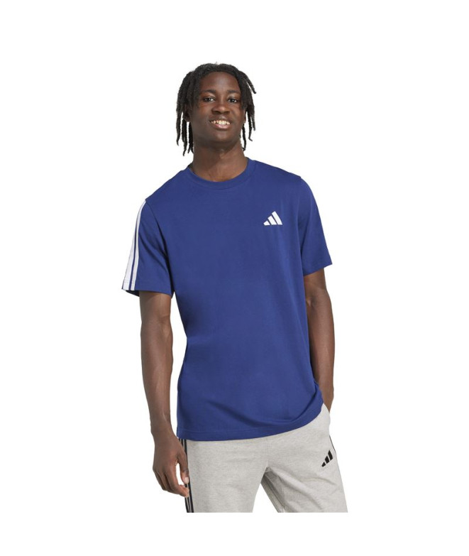 Camiseta adidas 3 Bandas Sj Homem Azul Escuro