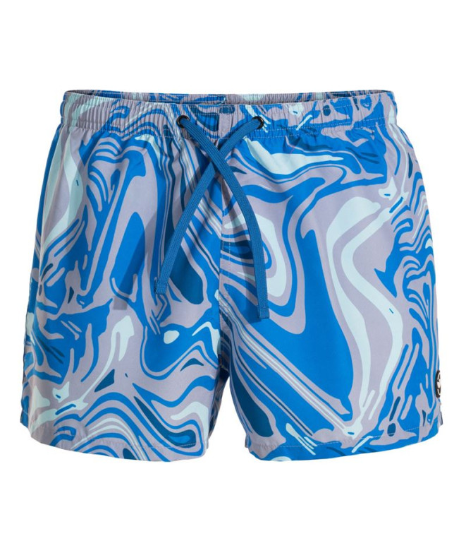 Maillot de bain De Plage et piscine Joma Santa Mónica Gris Bleu Enfant