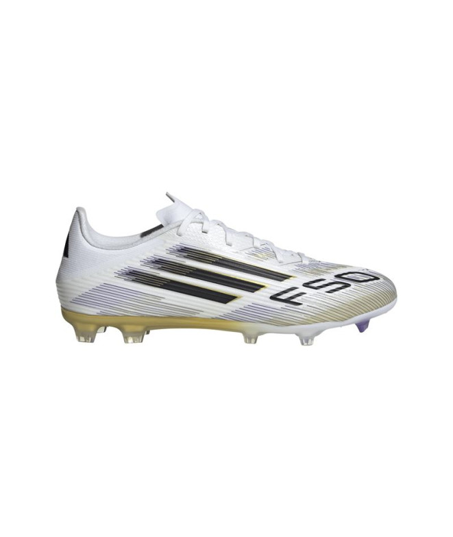 Botas de futebol adidas F50 League Fg/Mg Branco/Ouro