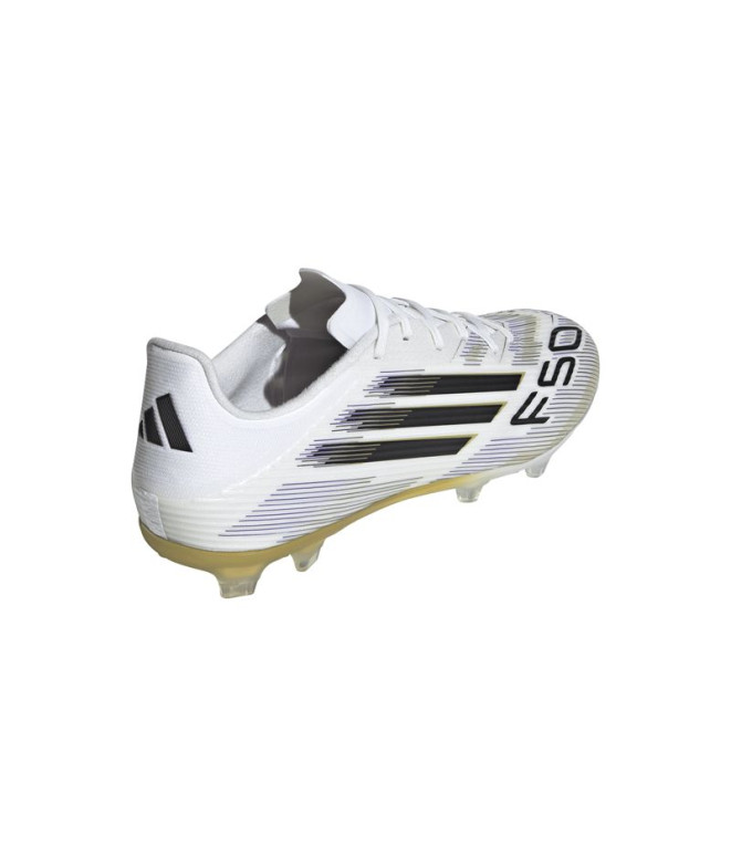 Botas de fútbol adidas F50 League Fg/Mg Blanco/Oro
