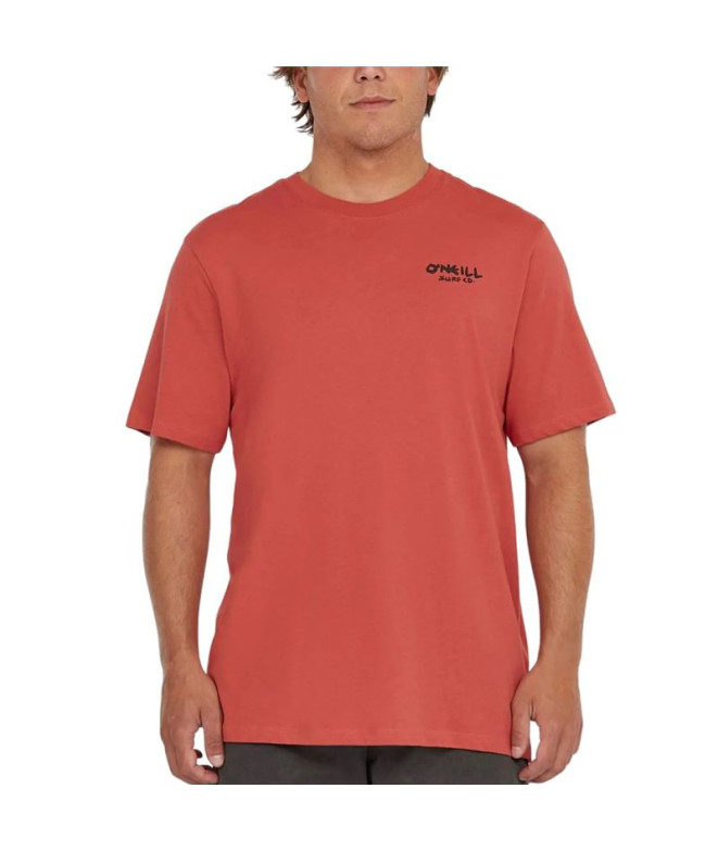 Camiseta O'Neill Global T-Shirt Hombre Rojo