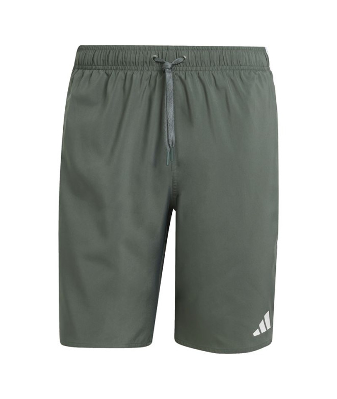 Bañador de Natación adidas 3Bandas Bld Sh 8In Hombre Gris/Blanco