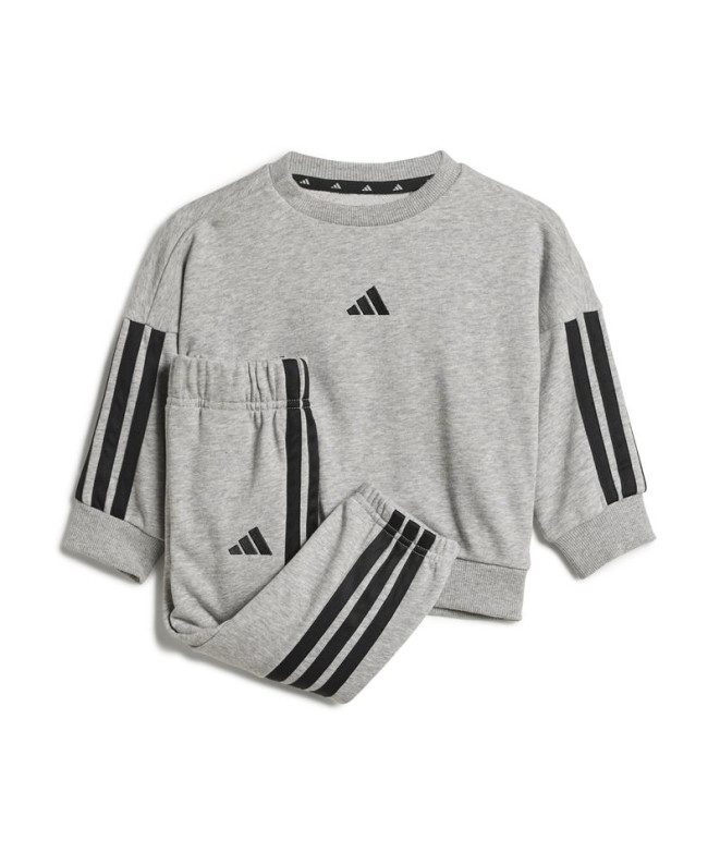 Pantalones adidas I 3Bandas French Terry Jog 240 Bebés Gris/Rosa