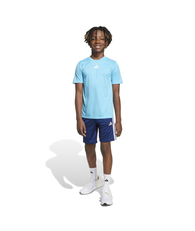 Conjunto de Fitness adidas Tr-Es 3Bandas Set Infantil Azul/Blanco