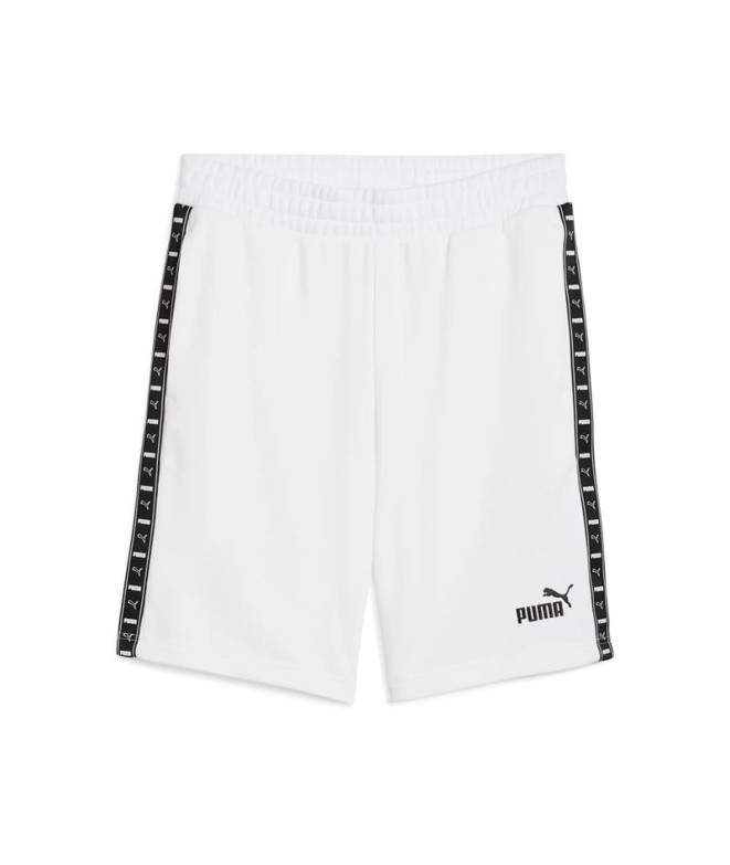Calça Puma Essentials Tape Shorts 9" T, Branco Homem