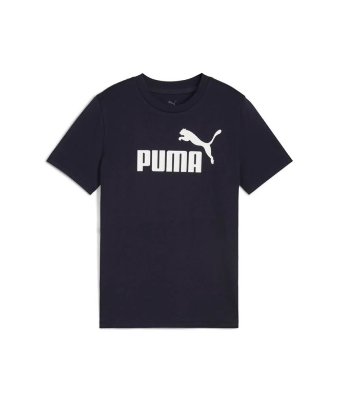 Camiseta Puma Essentials No. 1 Logo B Infantil Azul Marinho