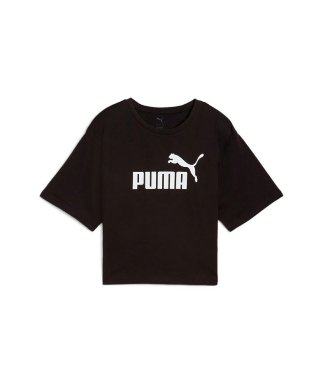 T-shirt Puma Essentials Cropped No. 1 Lo, Noir, Femme