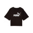 Camiseta Puma Essentials Cropped No. 1 Lo, Black, Mujer
