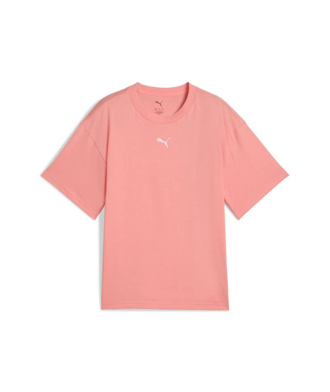 Camiseta Puma Essentials Boxy G Menina Rosa Fruit