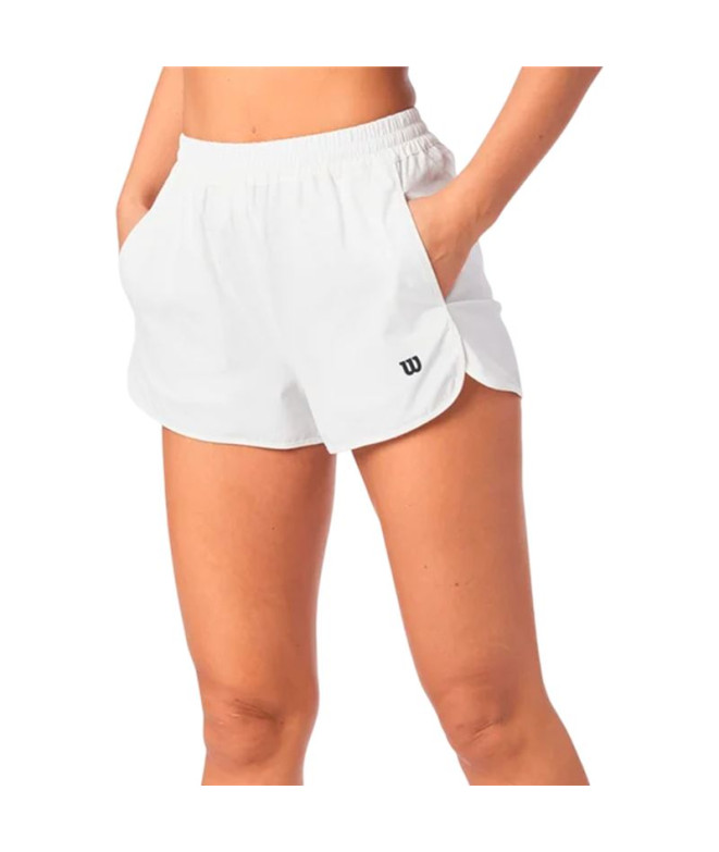 Pantalon de Pádel Wilson Team Short Blanc Femme