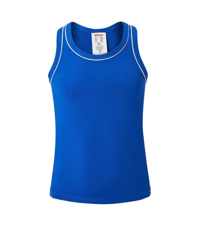 Camiseta de Pádel Wilson Yg Youth Team Tank Azul Royal Infantil