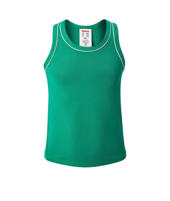 T-shirt de Pádel Wilson Yg Youth Team Tank Vert Enfant