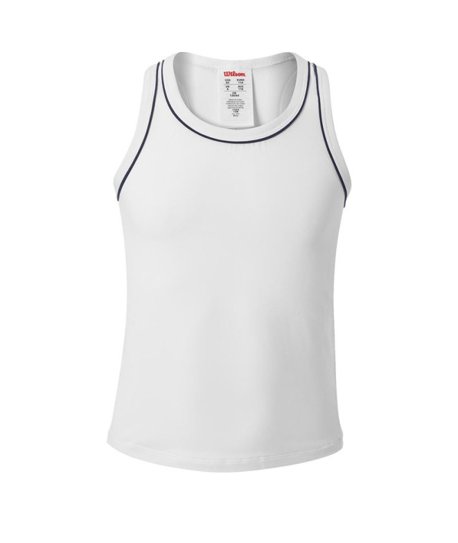 Camiseta de Pádel Wilson Yg Youth Team Tank Branco Infantil