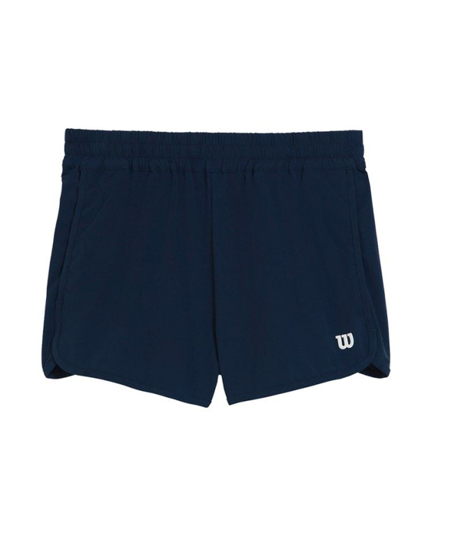 Calça de Pádel Wilson Yg Youth Team Short Classic Navy Infantil