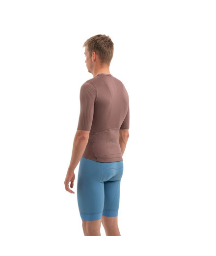 Maillot de Cyclisme Gsport Aero Atom Homme Marron 2