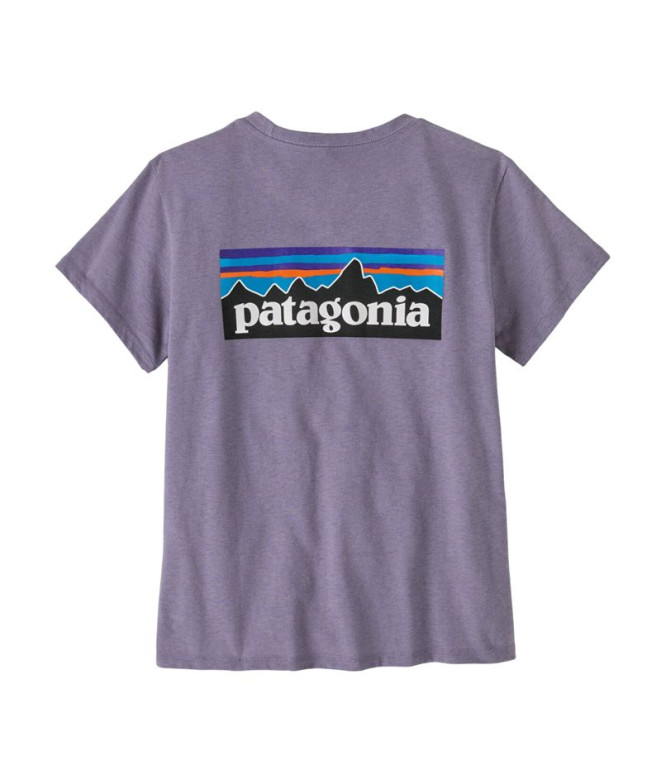 T-shirt Patagonia W'S P-6 Logo Responsibili-Tee Femme Purpura