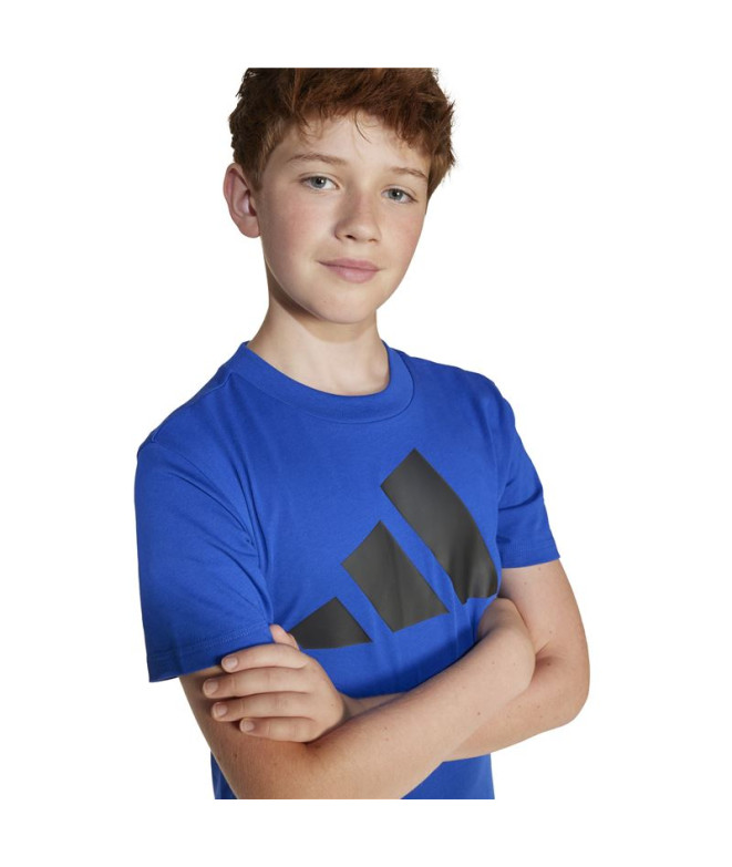 T-shirt adidas Bl 160 Enfant Bleu/Noir