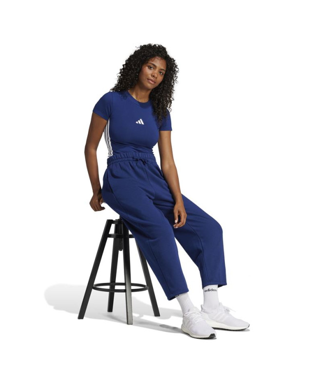 Pantalons adidas Sl+ Fl Bar Femme Bleu Foncé