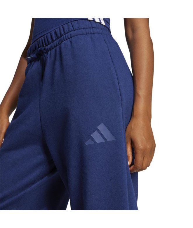 Pantalons adidas Sl+ Fl Bar Femme Bleu Foncé