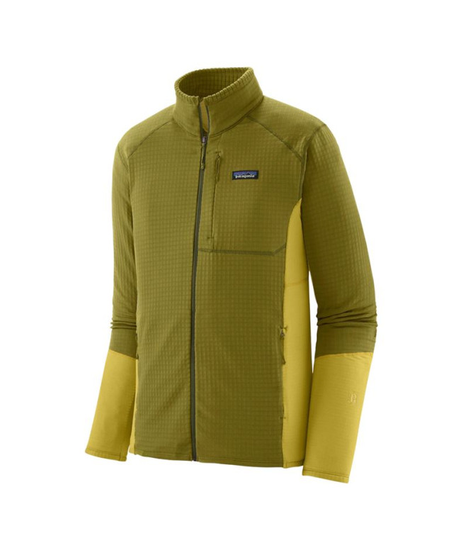 Chaqueta de Montaña Patagonia R1 Hombre Graze Verde