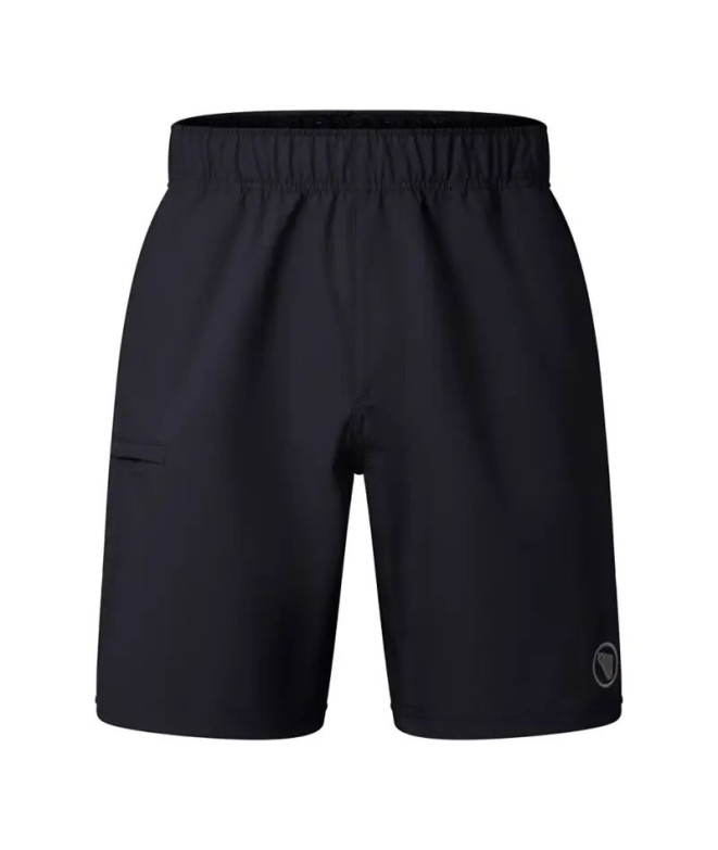 Calça de Ciclismo Endura Loop Baggy Short With Liner Bk Homem Preto