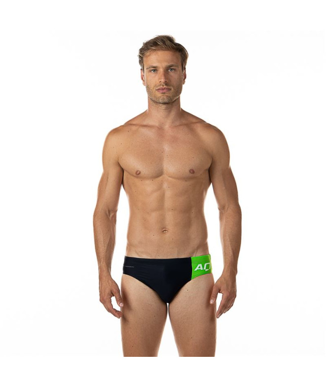 Fato de banho de Natação Aquarapid Costume Slip Homem Preto_Caviar