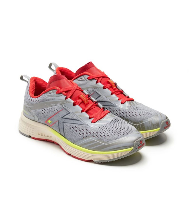 Chaussures de Running Kelme Valencia Gris/Rouge