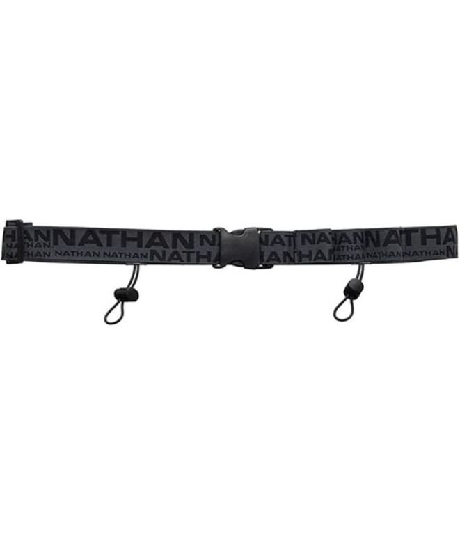 Ceinture de Running Nathan Numéro de Course Nutrition Charbon/Noir