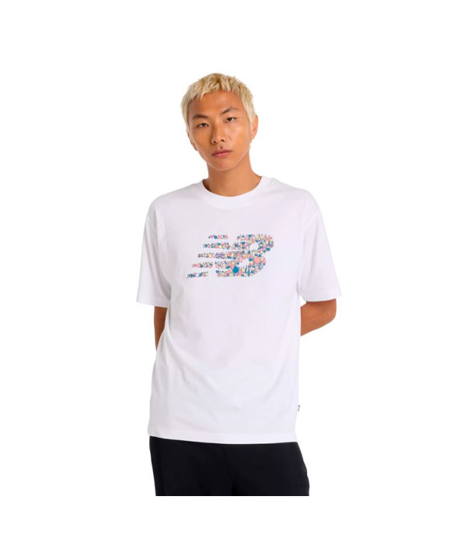T-shirt New Balance Logo Nautique Homme Blanc Wt