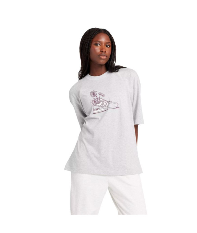 T-shirt New Balance New Balance Oversized Flower Femme