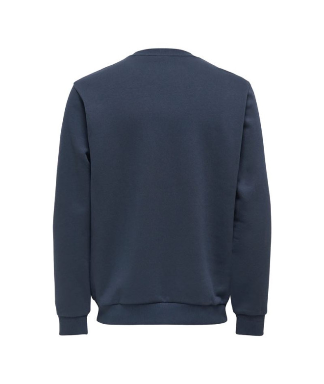 Moletom Only & Sons Onsceres Crew Neck Noos...