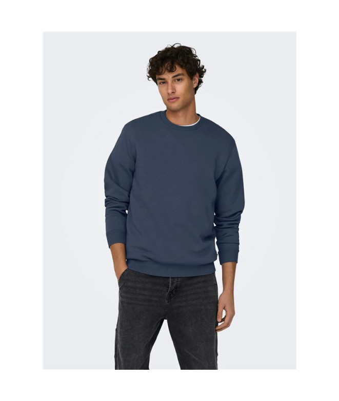 Moletom Only & Sons Onsceres Crew Neck Noos...