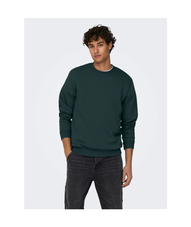 Moletom Only & Sons Onsceres Crew Neck Noos...