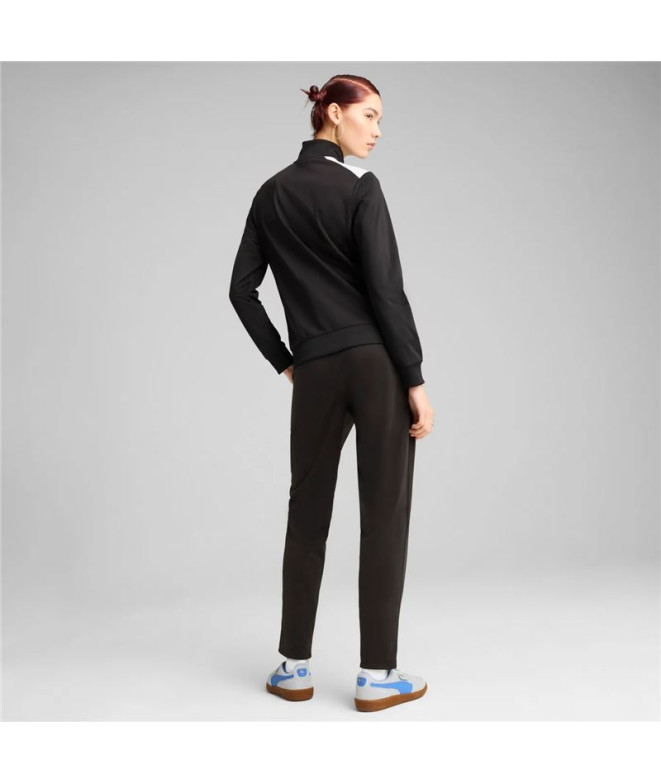 Fato de treino Puma Poly Suit Op Mulher Preto