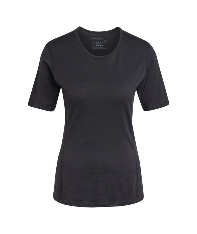 Camiseta de Montaña adidas Xpr Mer200 Ss Mujer Negro