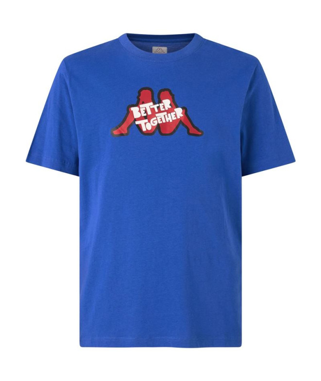 Camiseta Kappa Getto Hombre Azul real