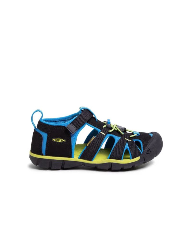 Sandalias Keen Seacamp II Cnx Black/Brilliant Blue Infantil