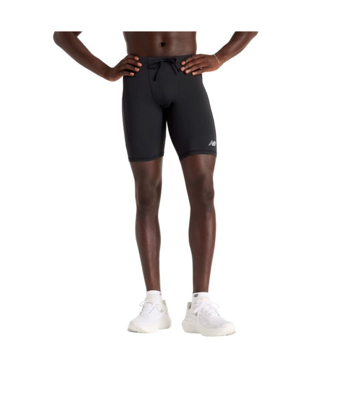 Collants de Running New Balance Nb Sleek Pocket Half Tight 9 Homme Bk