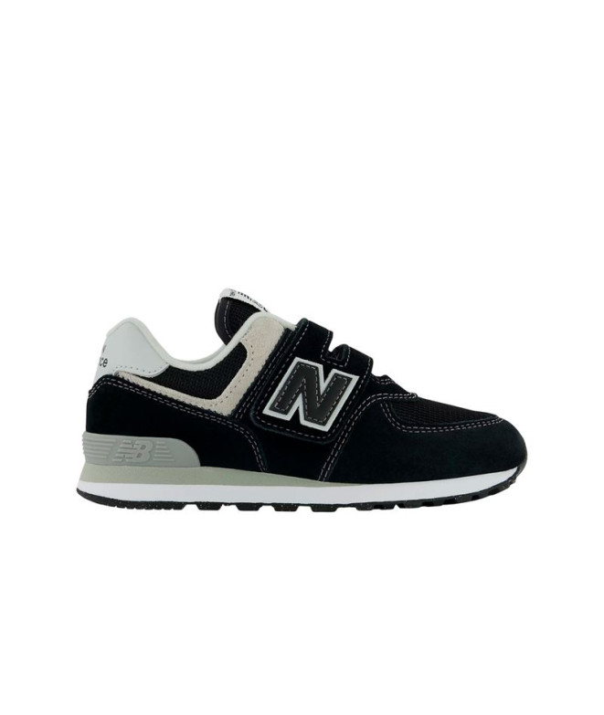 Chaussures New Balance 574 Hook & Loop Noir Enfant